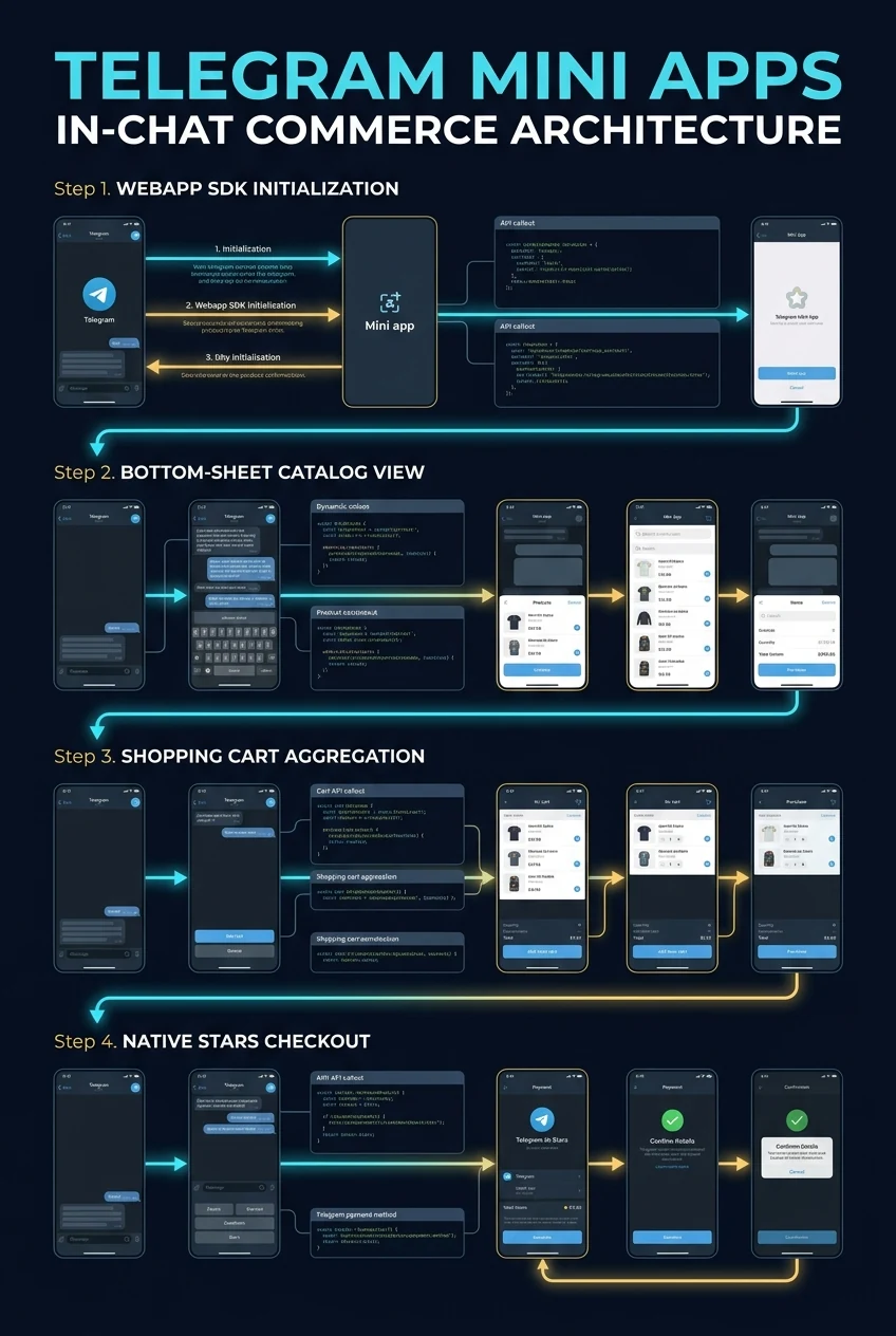 Telegram Mini Apps In-Chat Commerce Architecture