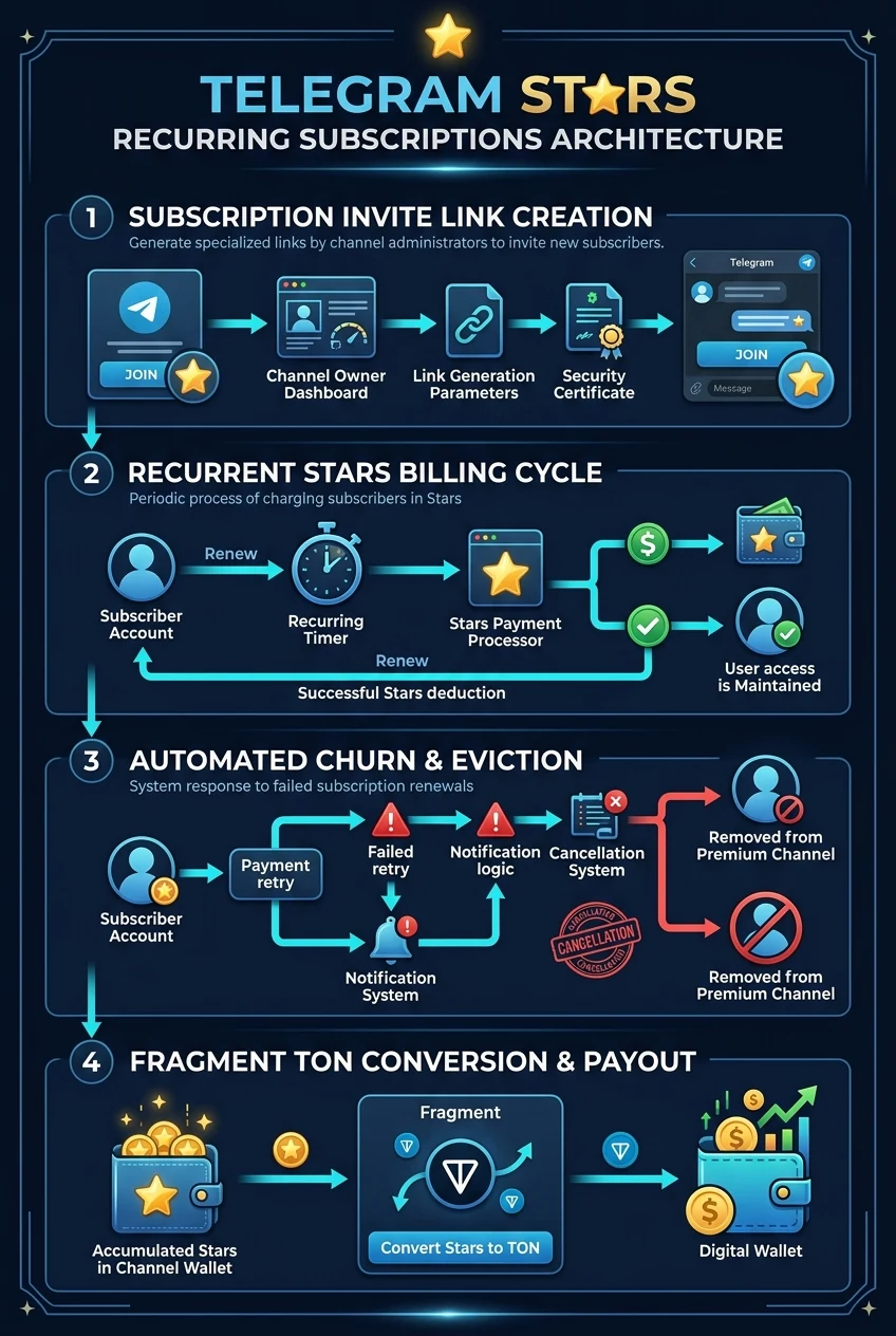 Telegram Stars Recurring Subscriptions Architecture