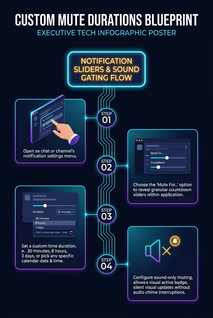 Infographic summarising Telegram custom mute durations