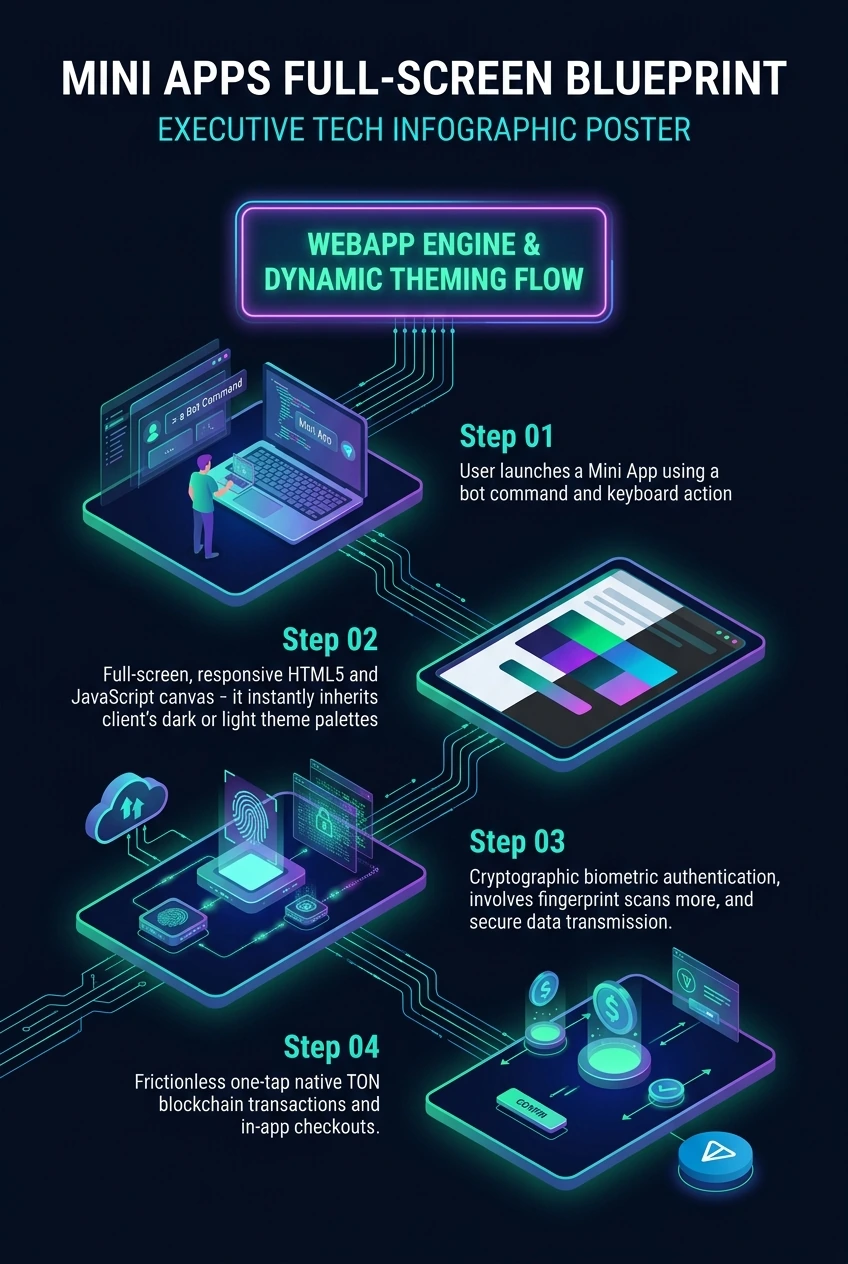 Infographic summarising Telegram mini apps and what they can access
