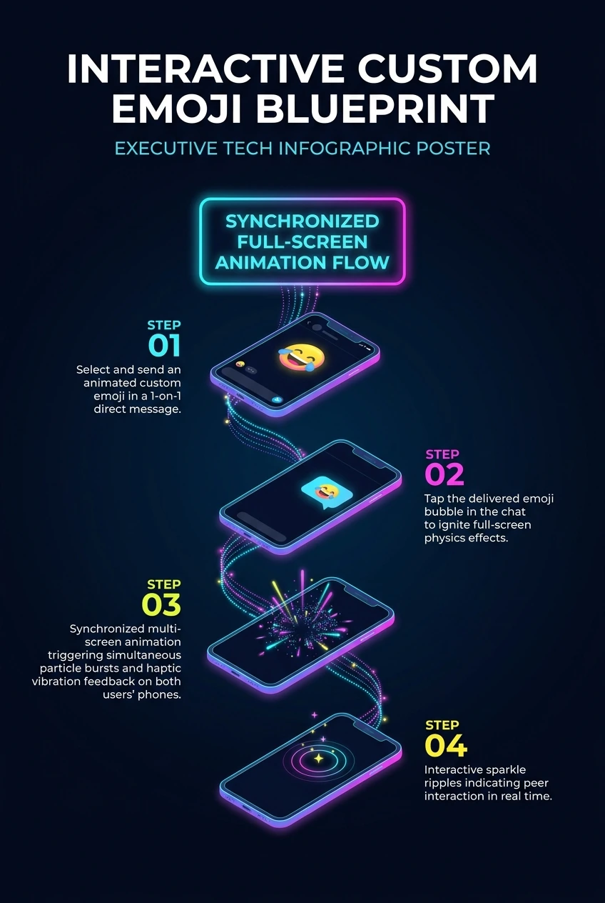 Infographic summarising Telegram interactive custom emoji and their fallback