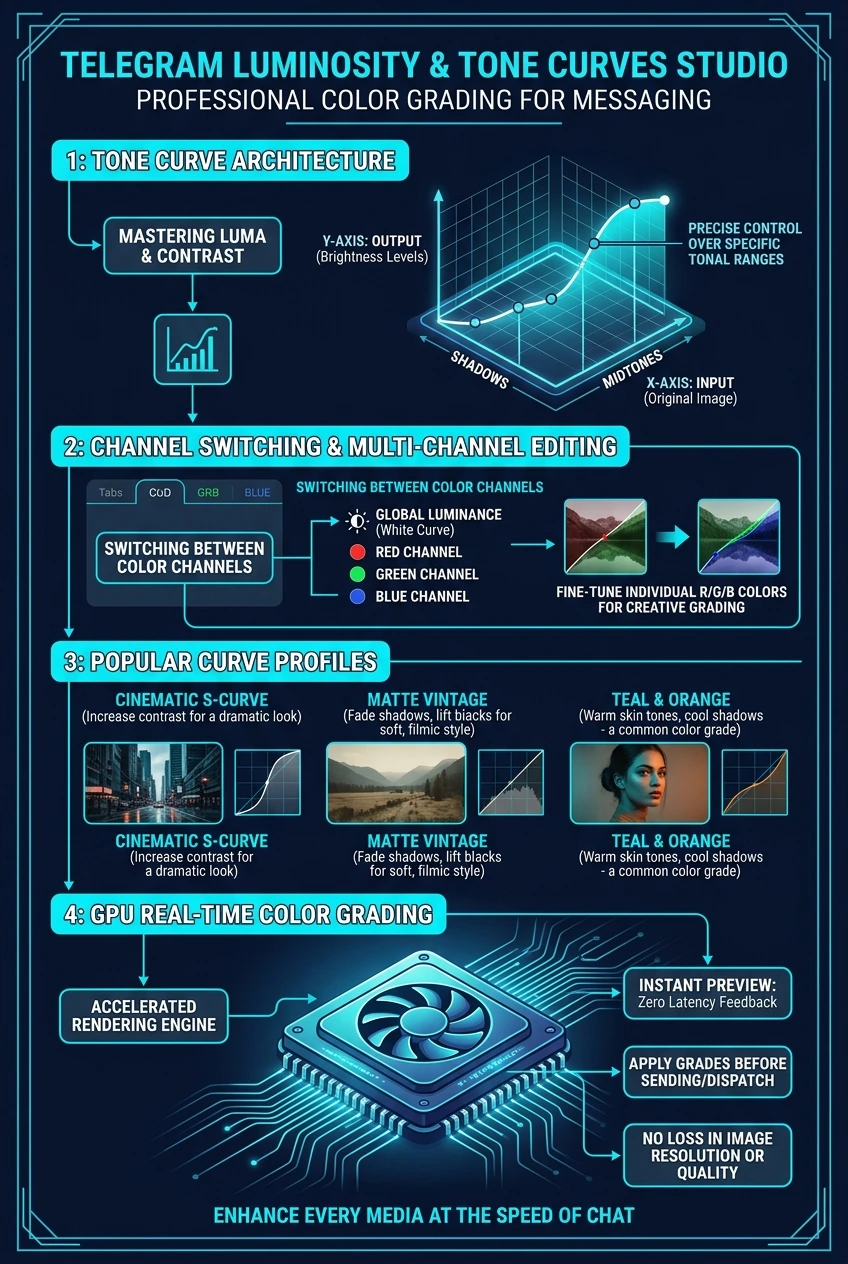 Infographic summarising how to read Telegram's curves graph and the common curve shapes