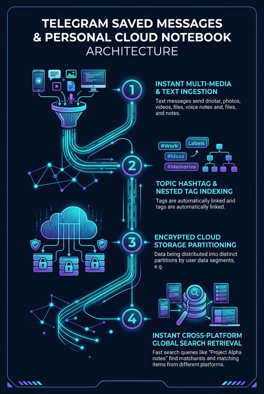 Telegram Saved Messages Cloud Architecture