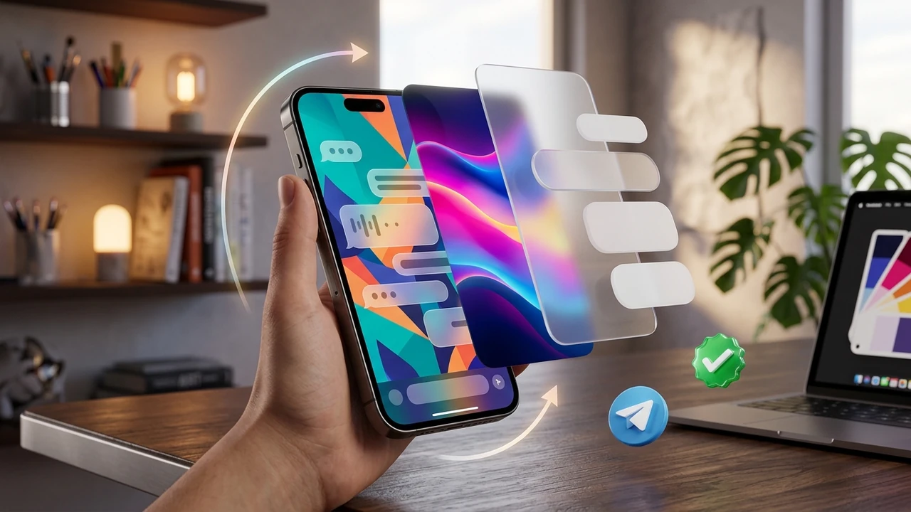 [Telegram 20] Dynamic Chat Wallpapers & Motion Physics: Custom Backgrounds, 3D Parallax & Blur Glassmorphism
