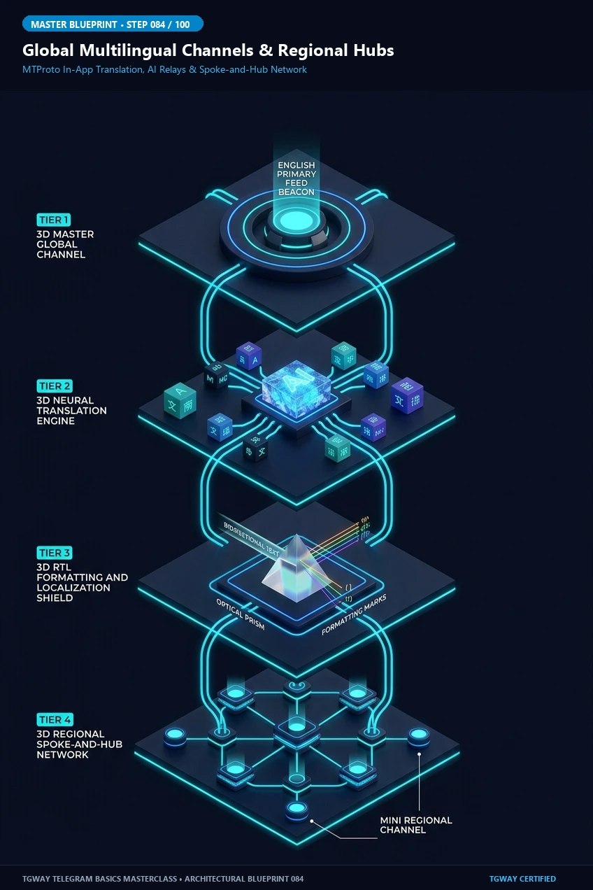 Global Multilingual Channels & Regional Hubs Visual Blueprint