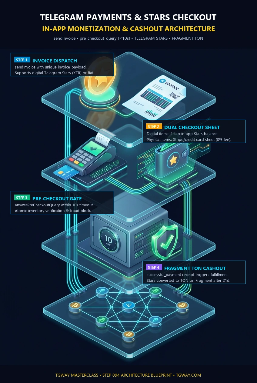 Telegram Payments & Stars Checkout Visual Blueprint