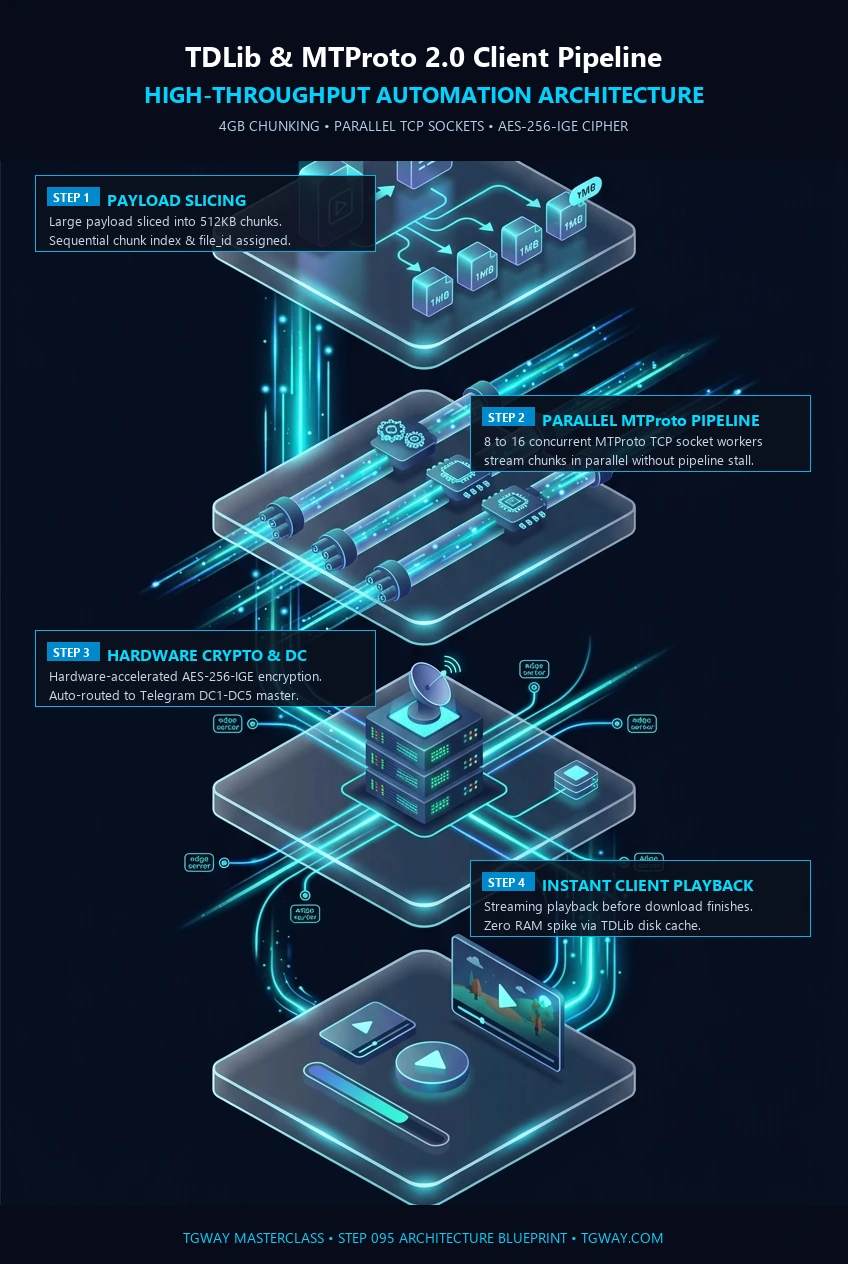 TDLib & MTProto Client Pipeline Visual Blueprint