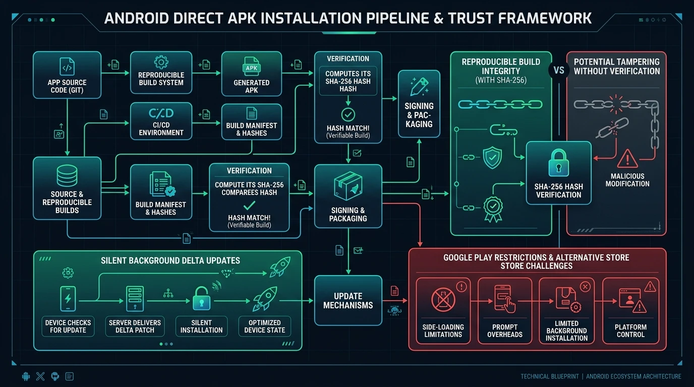 Telegram Android Direct APK Infographic