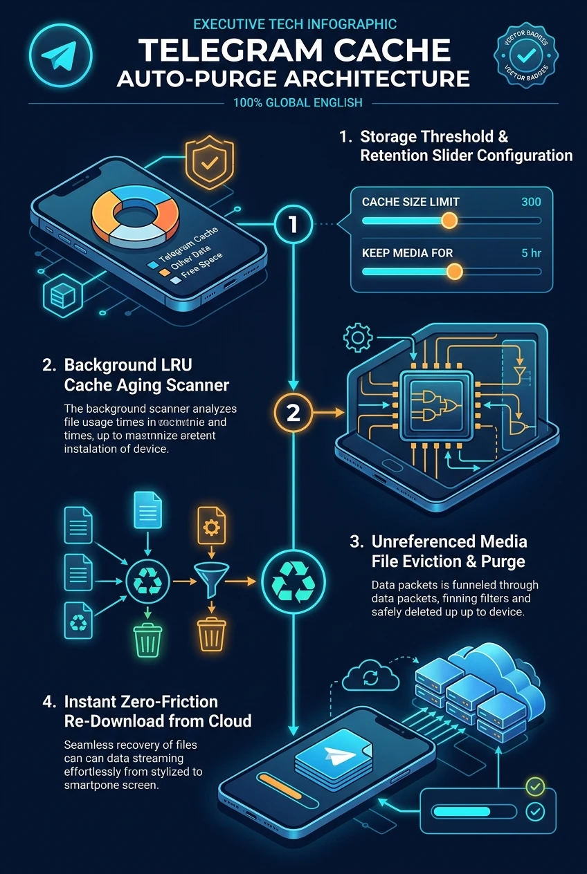 Telegram Cache Purge Architecture Flowchart