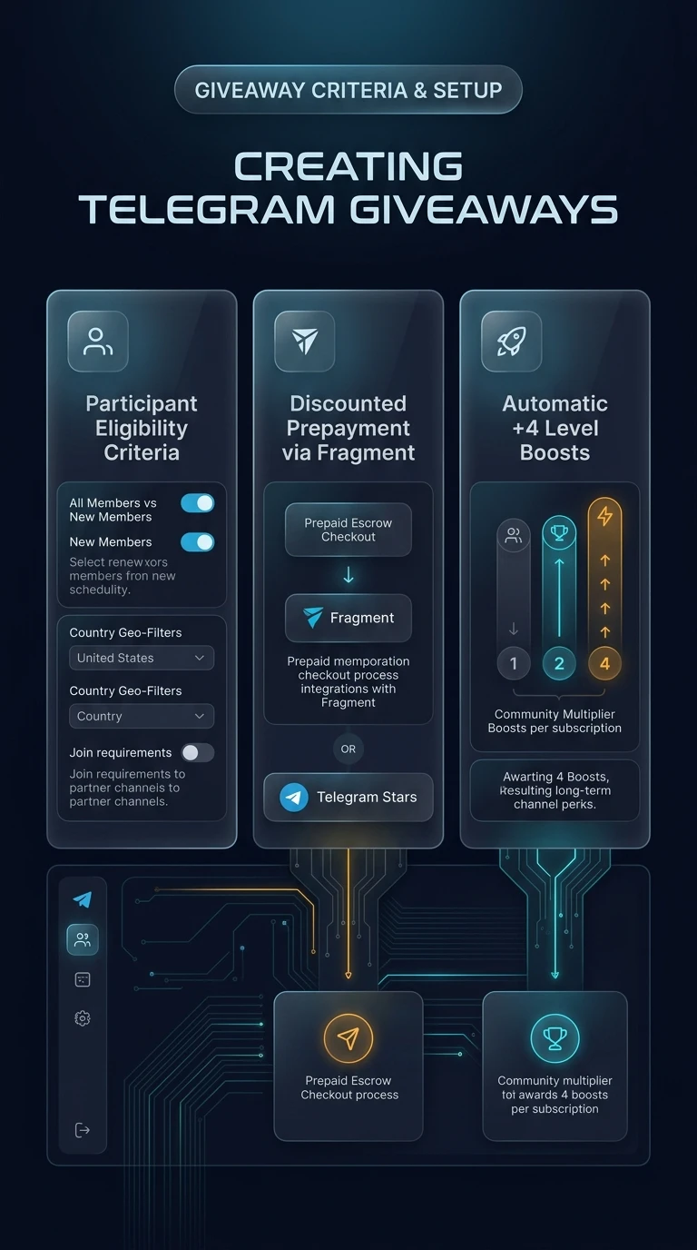 Creating Telegram Giveaways Infographic