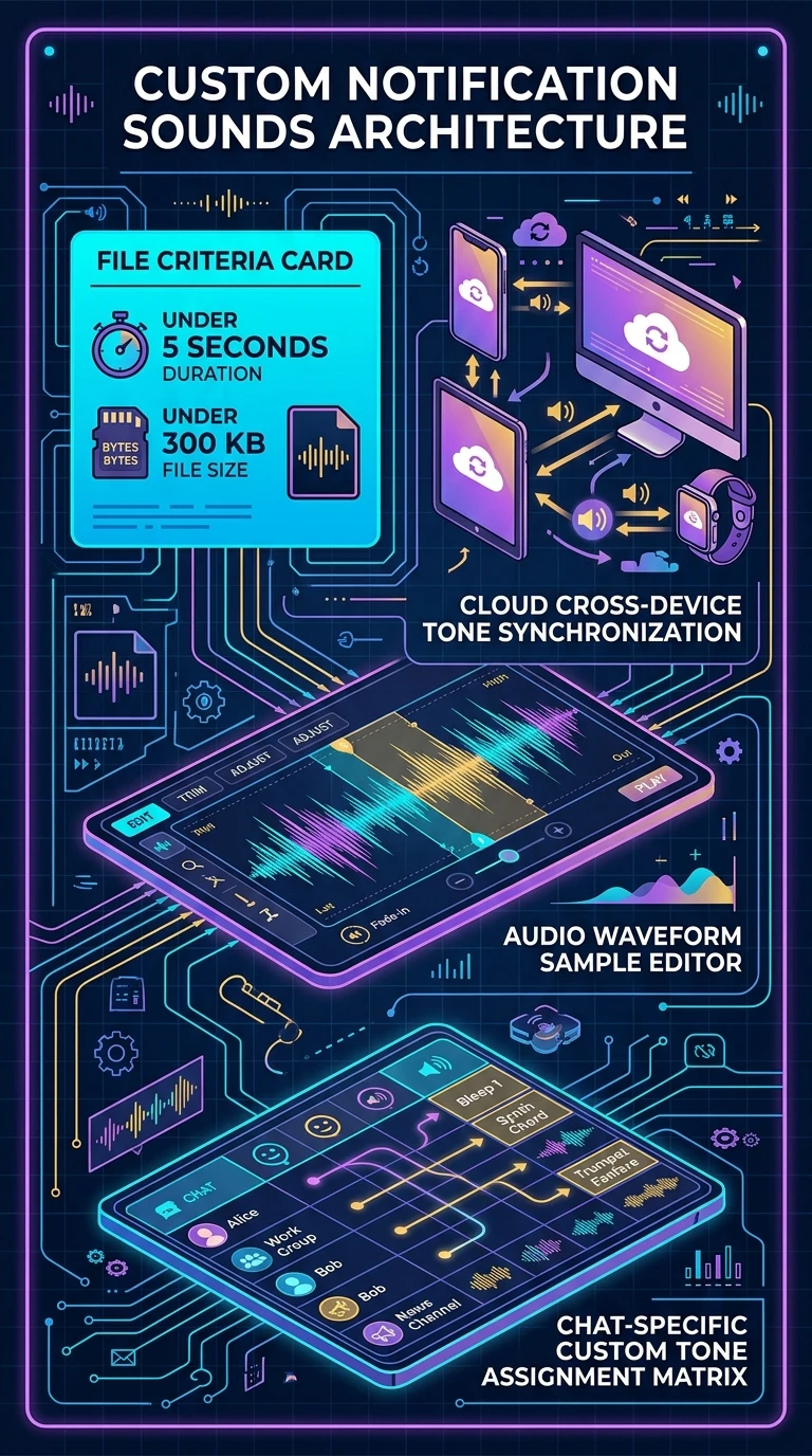 Telegram Custom Notification Sounds Infographic