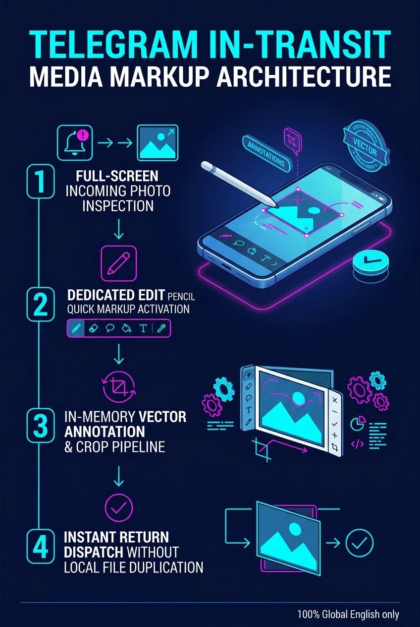 Telegram Edit and Send Back Infographic