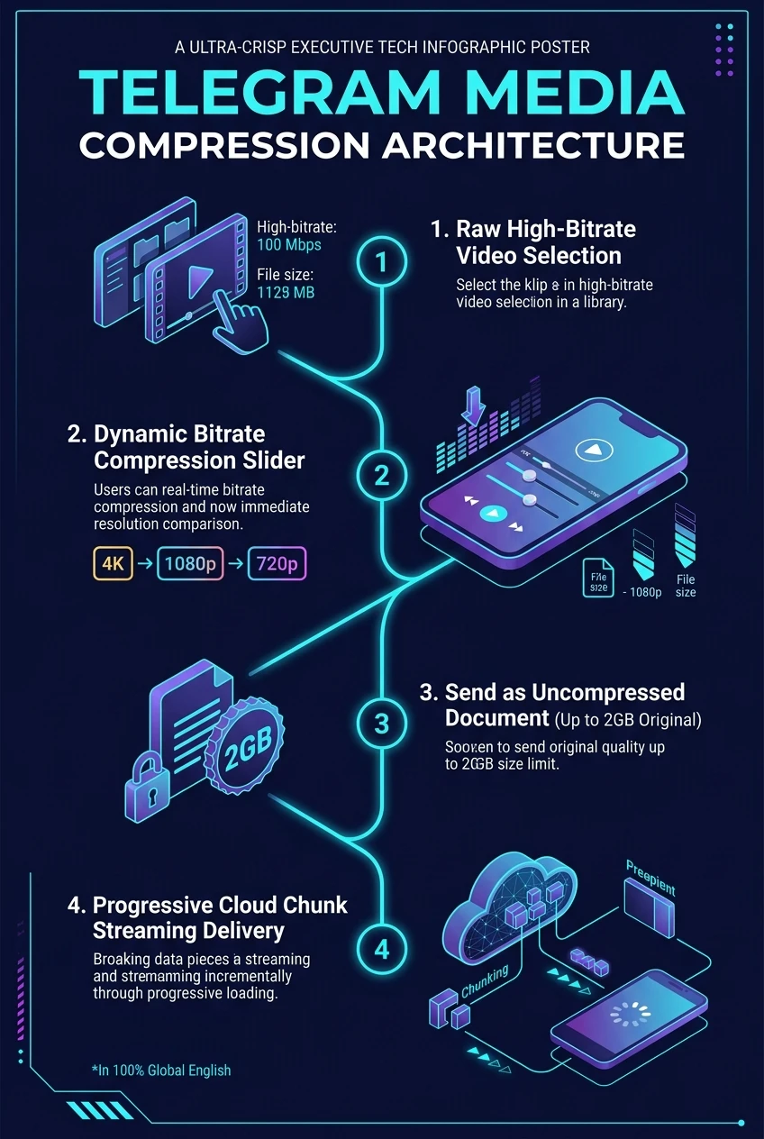 Telegram Media Quality Slider Infographic