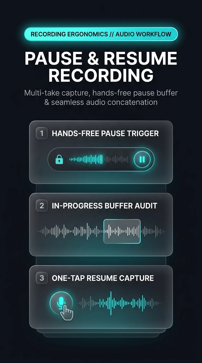 Telegram Pause and Resume Recording Architecture Infographic