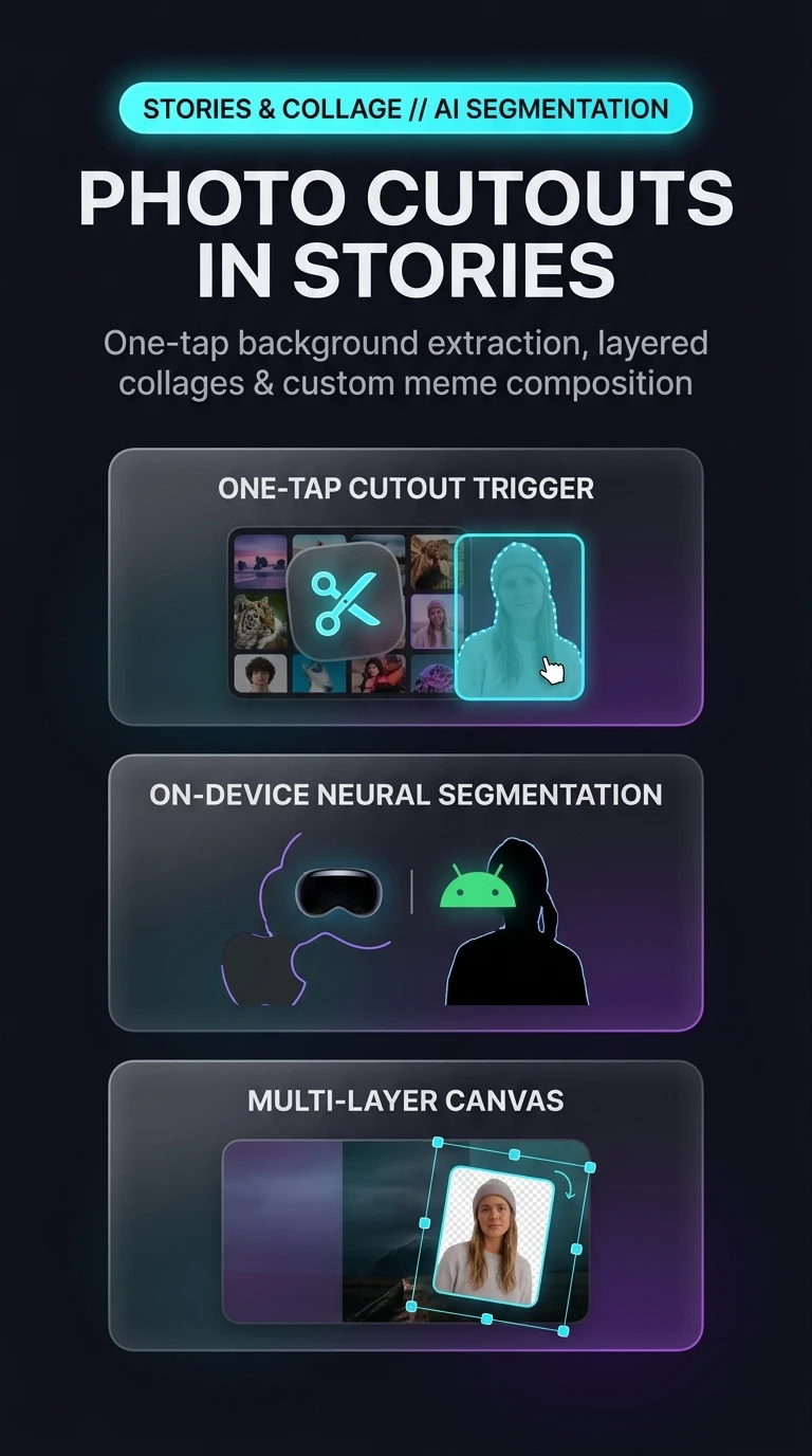 Telegram Photo Cutouts Architecture Infographic