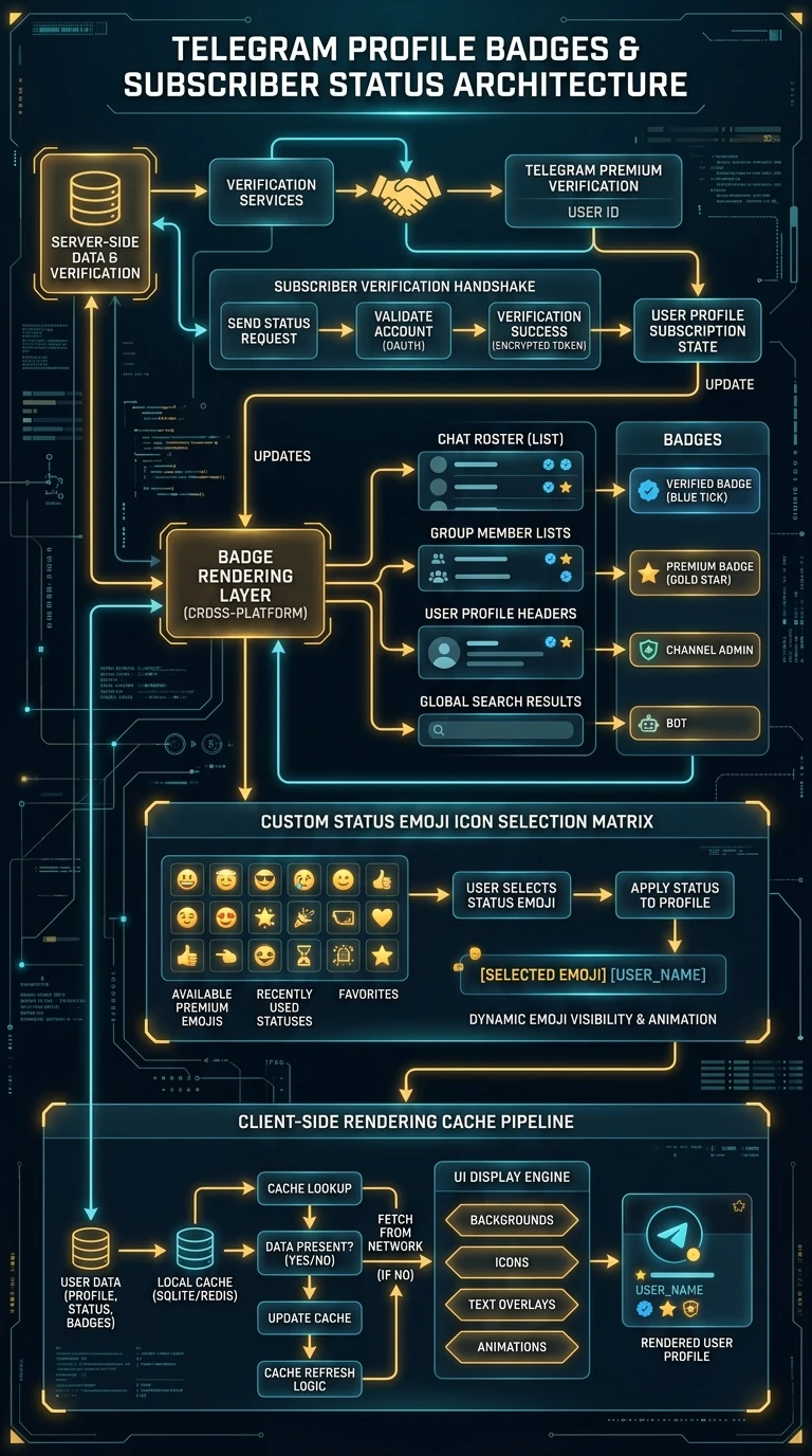 Telegram Profile Badges Infographic