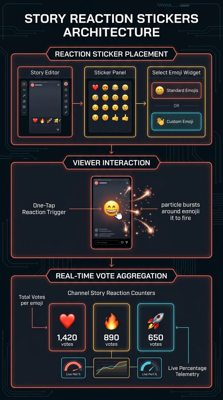 Telegram Reaction Stickers Infographic