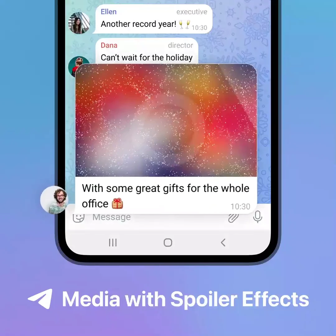 How to Send Spoiler Media in Telegram: Shimmering Particle Blur, Tap-to-Reveal Mechanics & Sensitive Content Masking