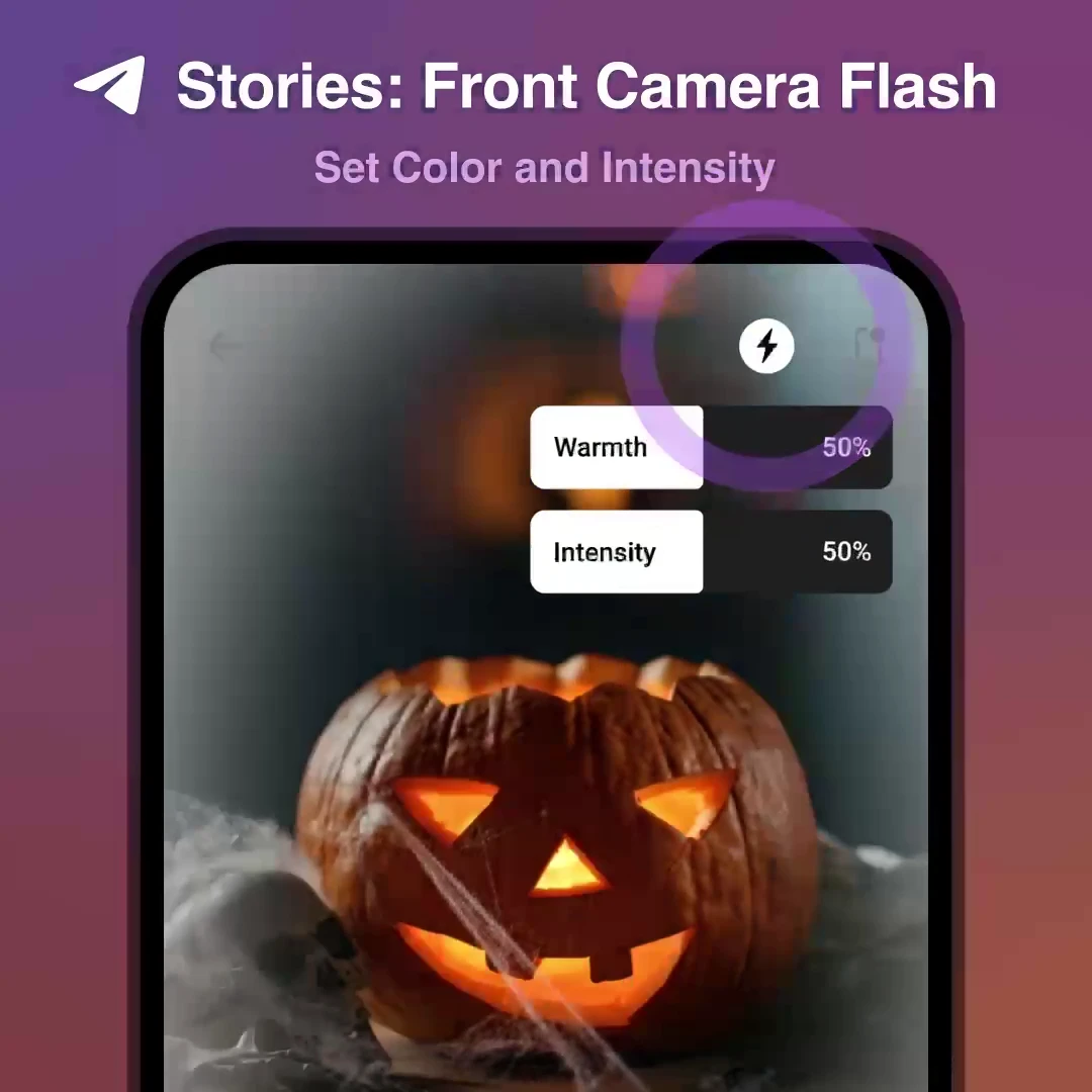How to Use Telegram Stories Front Flash: Color Warmth Adjustment, Low-Light Intensity & Dual-Tone Studio Lighting