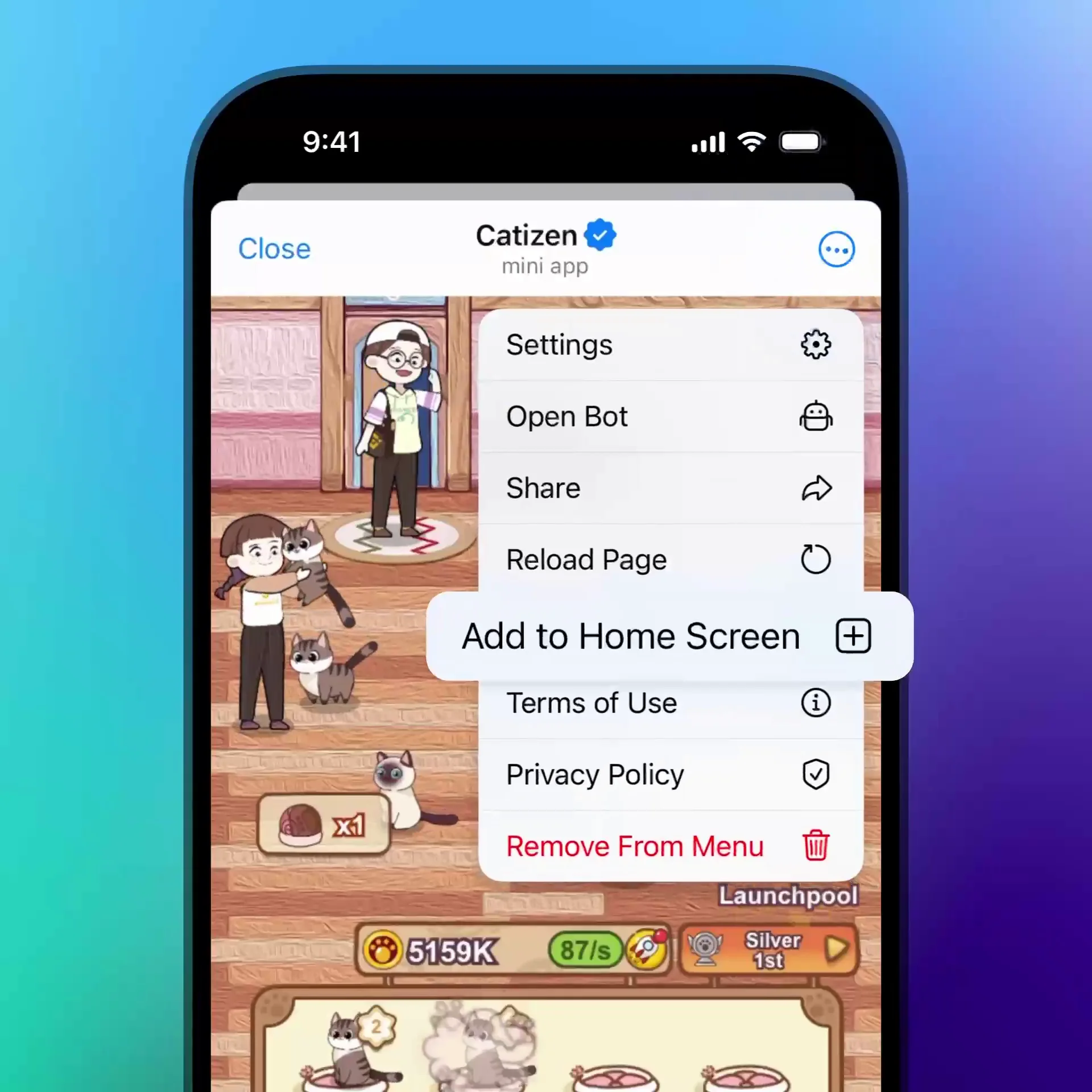 How to Add a Telegram Mini App to Your Home Screen