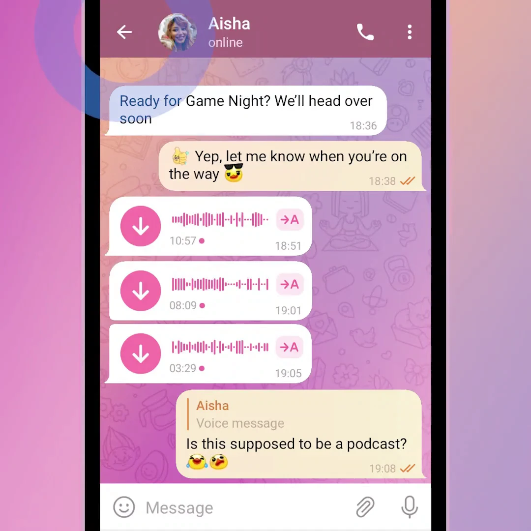 Telegram Premium: Restrict Voice Messages