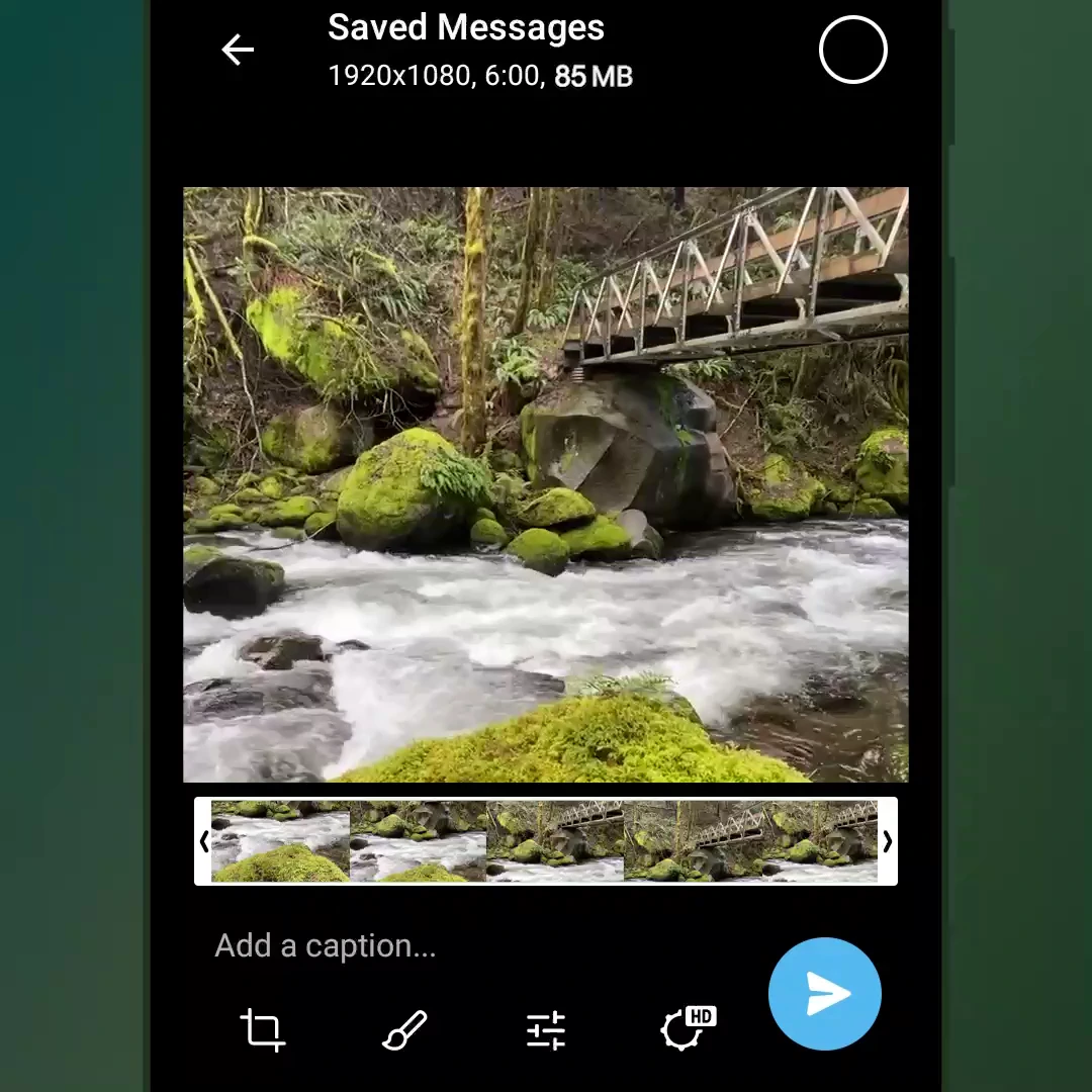 Telegram Media Editor: Dynamic Quality Slider & Uncompressed Direct Sending
