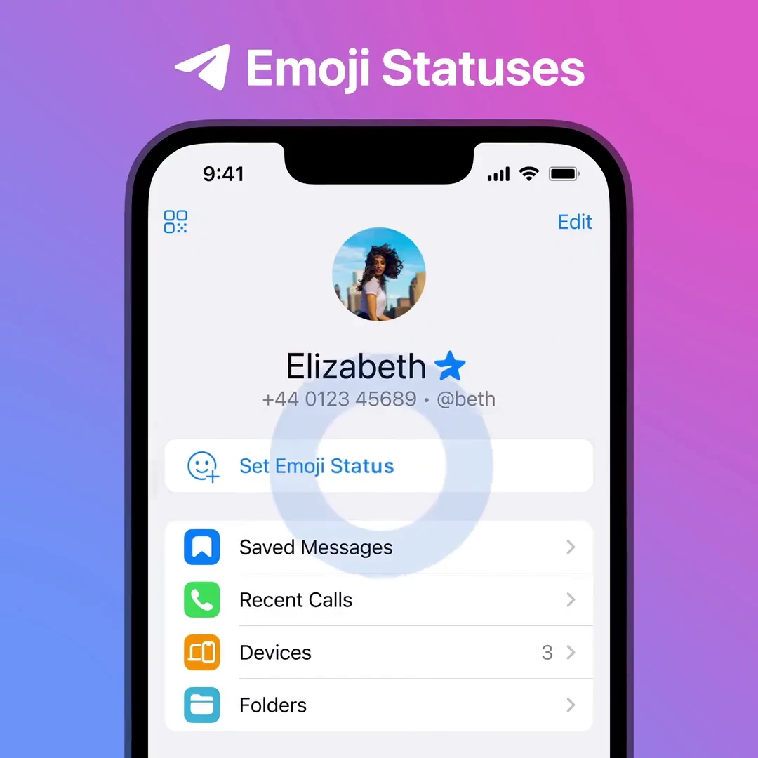 Telegram Premium: Emoji Statuses