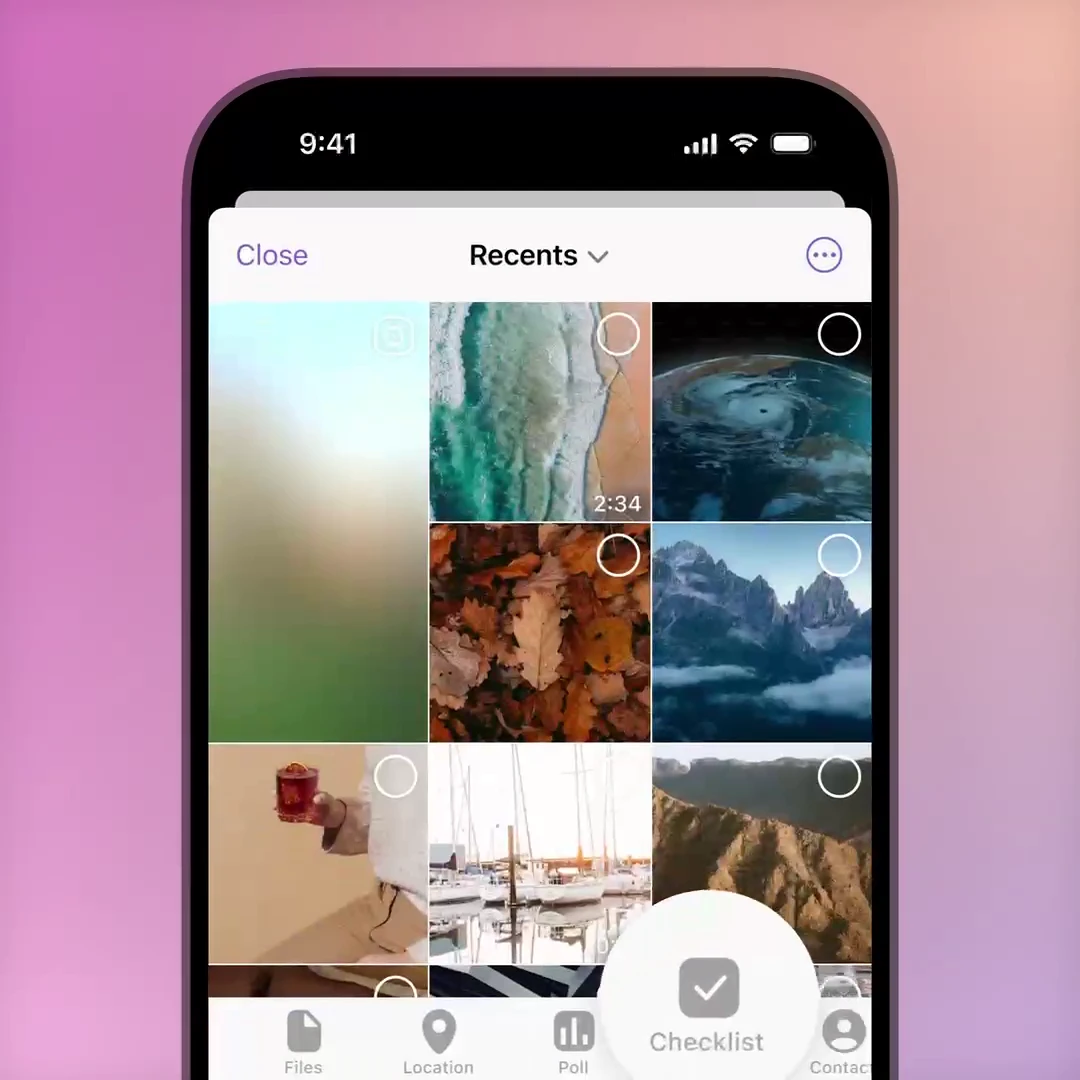 Telegram Premium: Checklists