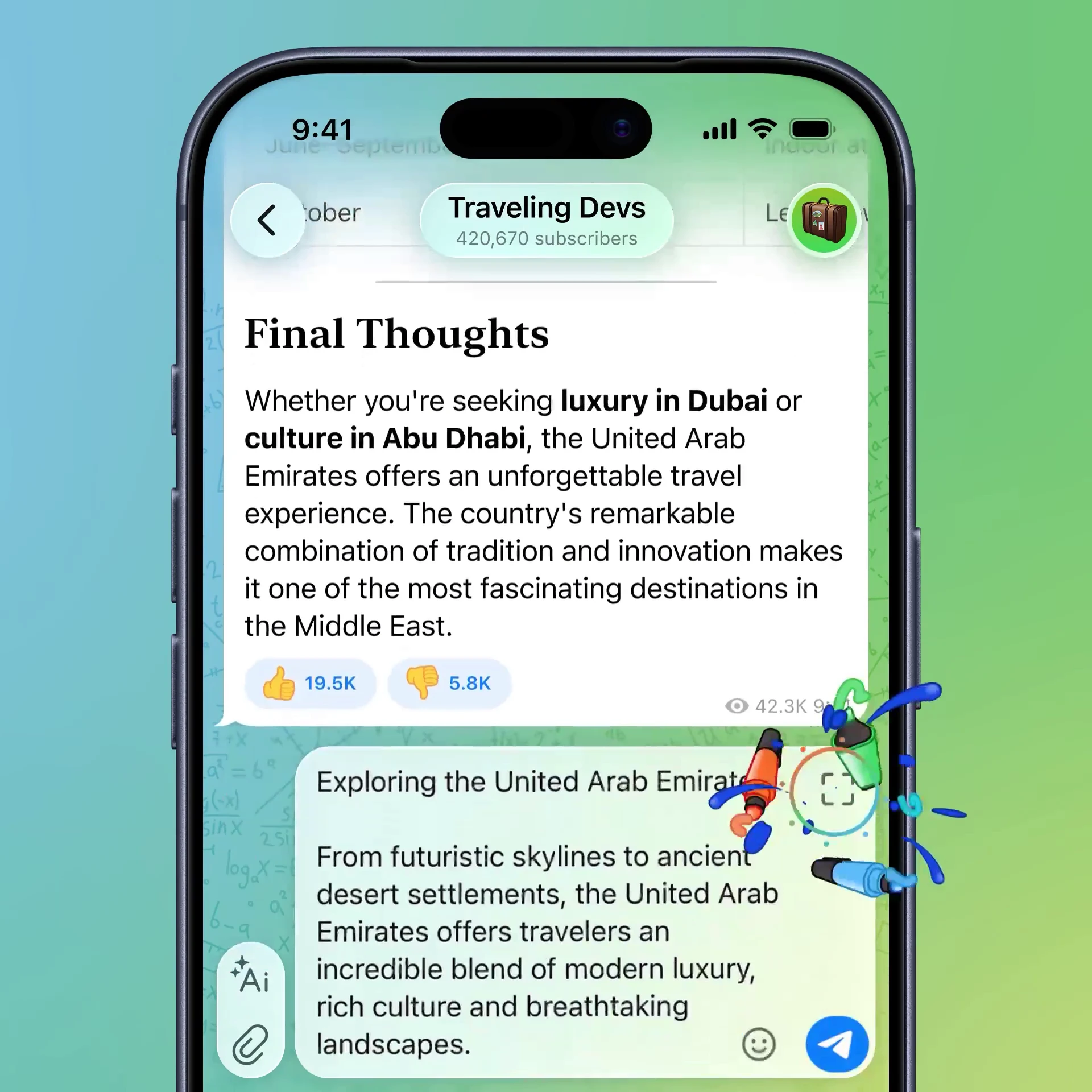 Telegram Premium: Rich Text Editor