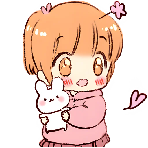 Cute Chibi Couple Telegram Sticker #22 - Cute Chibi Couple #22