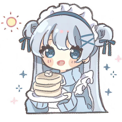 Maid and Panda Telegram Sticker #6 - Maid and Panda #6