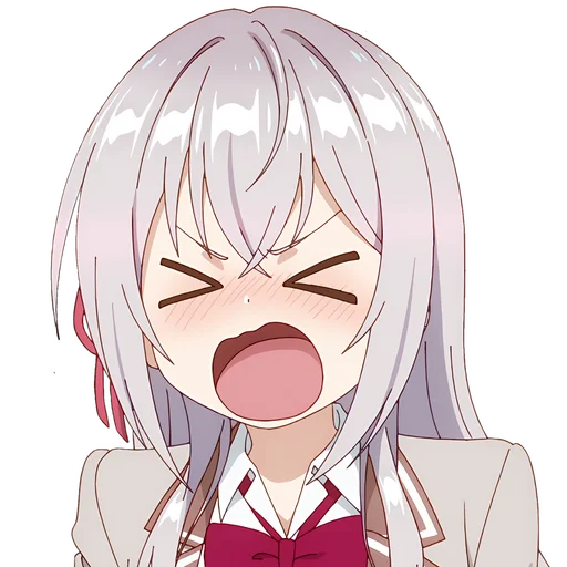 Alya Sometimes Hides Her Feelings In Russian Telegram Sticker #13 - Alya Sometimes Hides Her Feelings In Russian #13