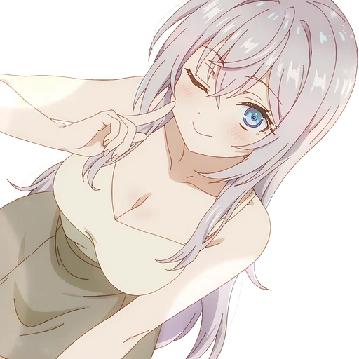 Alya Sometimes Hides Her Feelings In Russian Telegram Sticker #15 - Alya Sometimes Hides Her Feelings In Russian #15