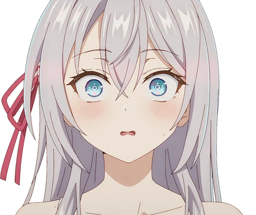 Alya Sometimes Hides Her Feelings In Russian Telegram Sticker #18 - Alya Sometimes Hides Her Feelings In Russian #18