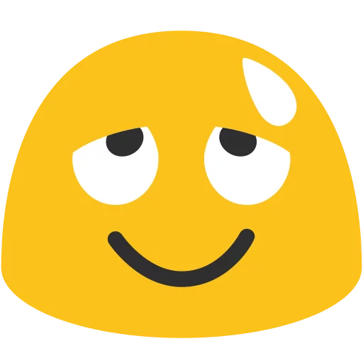 Android N Nougat Classic Emojis Stickers Telegram Sticker #15 - Android N Nougat Classic Emojis Stickers #15