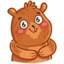 Andy Bear Teddy Mascot Stickers