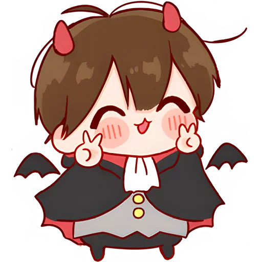 Angel Demon Kun Telegram Sticker #14 - Angel Demon Kun #14