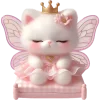 Angel Kitten Emoji Telegram Sticker #6 - Angel Kitten Emoji #6