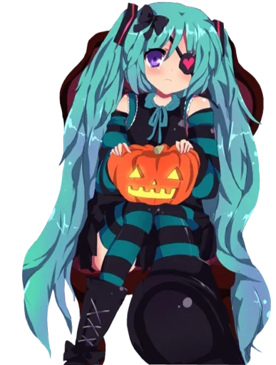 Anime Halloween Telegram Sticker #7 - Anime Halloween #7