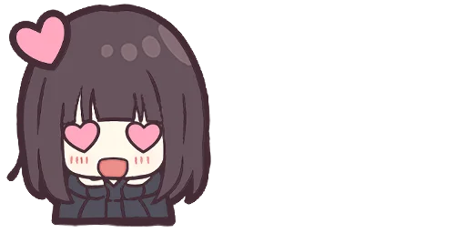 Menhera-chan Big Emoji Expressions Telegram Sticker #8 - Menhera-chan Big Emoji Expressions #8