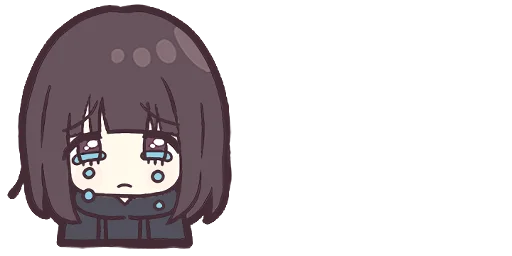 Menhera-chan Big Emoji Expressions Telegram Sticker #12 - Menhera-chan Big Emoji Expressions #12
