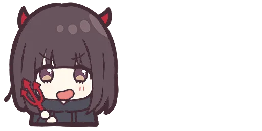 Menhera-chan Big Emoji Expressions Telegram Sticker #23 - Menhera-chan Big Emoji Expressions #23