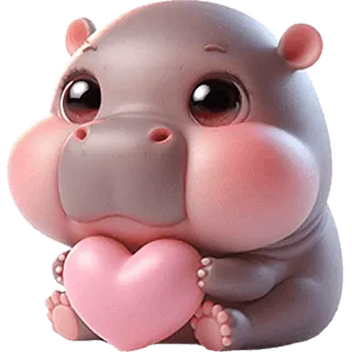 Cute Baby Hippo