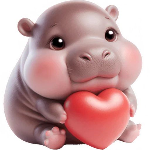 Cute Baby Hippo