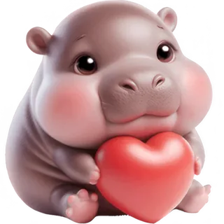 Cute Baby Hippo