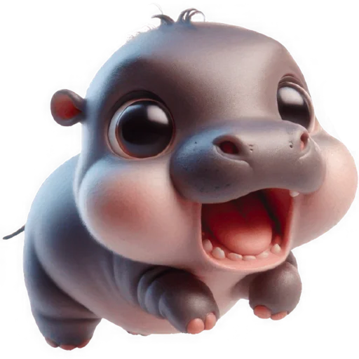 Cute Baby Hippo