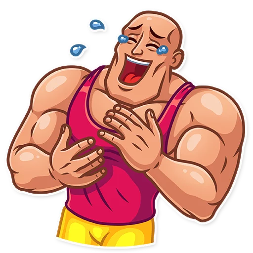 Laughing Bodybuilder