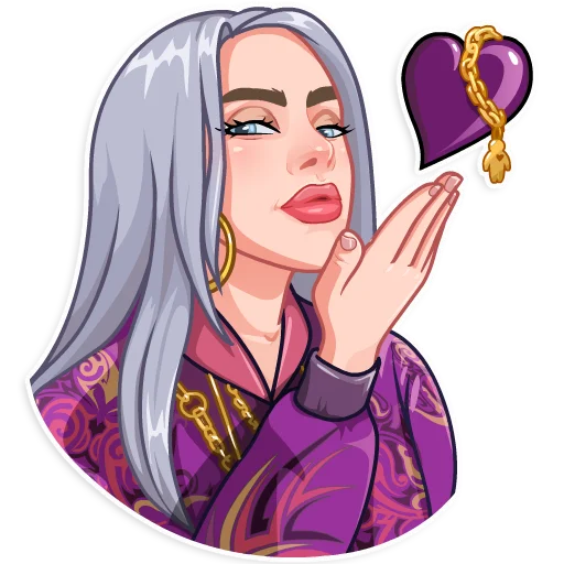 Billie Eilish Telegram Sticker #2 - Billie Eilish #2