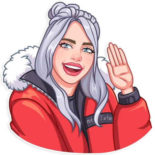 Billie Eilish Telegram Sticker #5 - Billie Eilish #5