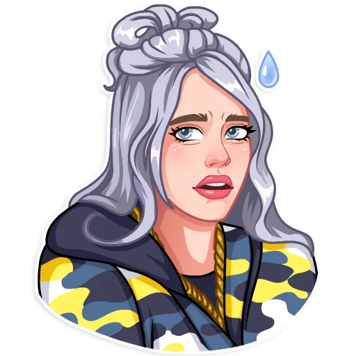 Billie Eilish Telegram Sticker #23 - Billie Eilish #23